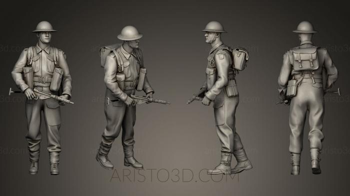 Military figurines (STKW_0028) 3D model for CNC machine